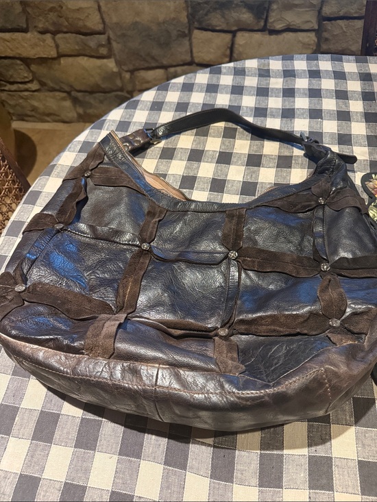 Civico 93 Handbags - Civico 93 Patchwork Genuine shoulder leather purse